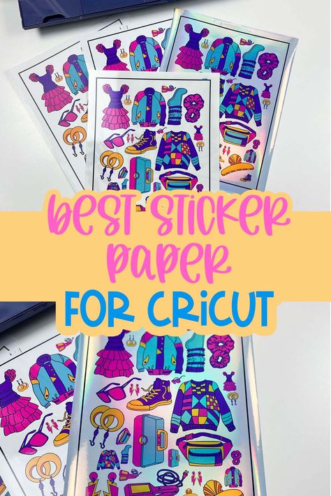 Sticker Paper For Cricut, Best Sticker Paper, Cricut Sticker Paper, Printable Sticker Paper, Printing Stickers, Homemade Signs, Cricut Stencils, Brand Stickers, Vinyl Sticker Paper