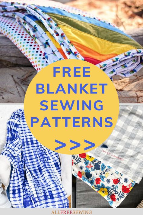 Patchwork, Blanket Sewing Patterns, Sew A Blanket, Picnic Blanket Diy, Diy Throw Blankets, Summer Baby Blanket, Blanket Sewing, Homemade Blankets, Free Baby Blanket Patterns