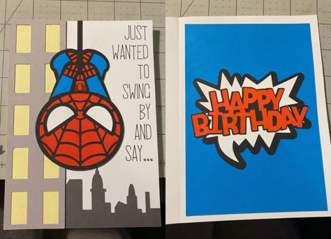 Spider Man Birthday Drawing, Birthday Card Ideas Spiderman, Spiderman Birthday Drawing, Spider Man Birthday Cards, Birthday Card Spiderman, Marvel Birthday Cards Diy, Spiderman Birthday Card Ideas, Spiderman Card Ideas, Spiderman Birthday Card Diy