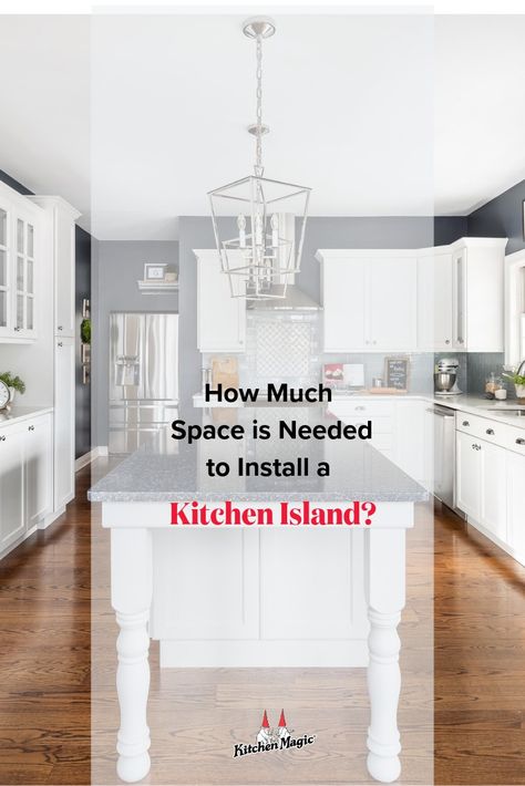 How Much Space Between Kitchen Island And Cabinets, 30 Inch Wide Kitchen Island, Narrow Long Kitchen Island, Kitchens With Long Narrow Islands, How Much Space Around Kitchen Island, How Much Room Do You Need For An Island, What Size Island For My Kitchen, Island Spacing Kitchen, Height Of Kitchen Island