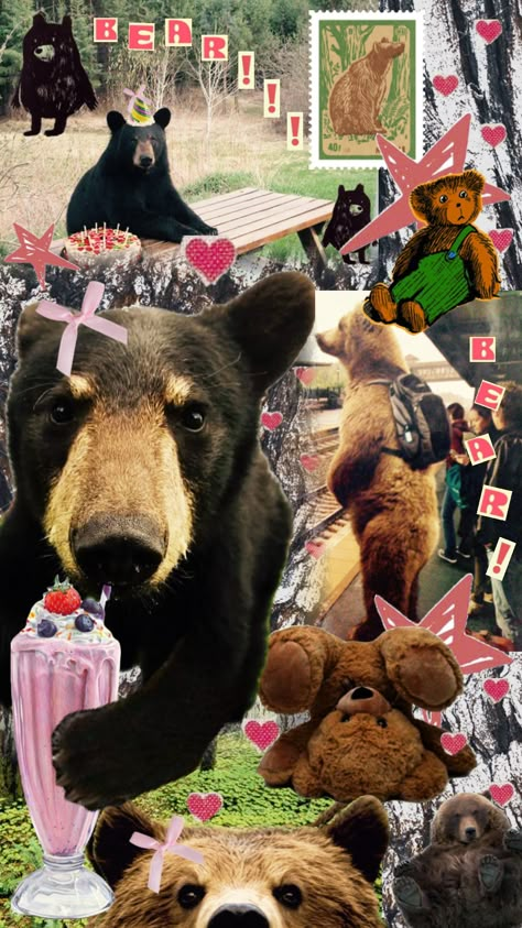 #bear Eek A Mouse, Space Dog, Phone Wallpaper Patterns, Love Bear, Bear Wallpaper, Animal Posters, Pretty Wallpaper Iphone, Cute Memes, New Poster