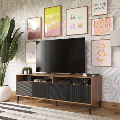 Decor Behind Tv, Decor Above Tv, Tv Wall Design Luxury Tvs, Art Above Tv, Wall Behind Tv, Modern Media Console, Tv Stand Decor, Mr Kate, Audio Components