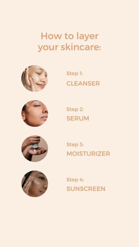 Layer your skincare the right way skincare skincareroutine skincaretips skincareorganic Skin Care Instagram Post Ideas, Skin Advertising, Clean Skin Face, Facial Routine Skincare, Skin Care Pictures, Skincare Habits, Skin Facts, Facial Routines, Skin Advice