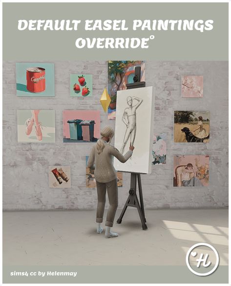 Default Easel Paintings override Croquis, Sims 4 Overrides, Sims 4 Tsr, Sims 4 Challenges, Sims 4 Traits, Play Sims 4, Sims 4 Cc Kids Clothing, Sims Packs, Sims 4 Expansions