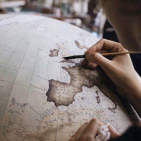 Bellerby & Co. Globemakers are one of the world's last remaining makers of globes by hand. Hand Painted Globe, Maxon Schreave, Painted Globe, Jane Porter, Peculiar Children, Home For Peculiar Children, The Grisha Trilogy, His Dark Materials, The Raven