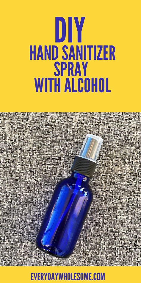 How to make homemade DIY antibacterial hand sanitizer spray with alcohol abiding by CDC recommendations for safety in sanitizing. Use this with or instead of soap and water and sink. #handsanitizer #handsanitizing #cleanhands #cdcrecommendations This post/pin may contain affiliate links. Homemade Hand Sanitizer Spray With Vodka, Essential Oil Hand Sanitizer Spray Recipe, Spray Hand Sanitizer Recipe, Hand Sanitizer Spray Recipe, Essential Oil Hand Sanitizing Spray, Homemade Spray Hand Sanitizer Recipes, How To Make Spray Hand Sanitizer, Homemade Hand Sanitizer Recipes With 70% Alcohol, Diy Liquid Hand Sanitizer Spray