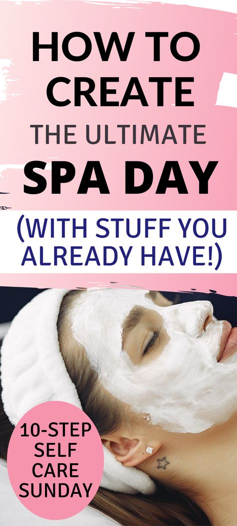 Sunday Spa Day, Routines For School, Self Care Day Ideas, Pamper Myself, Ideas For Self Care, Self Care At Home, Pamper Days, Sunday Ideas, Diy Spa Day