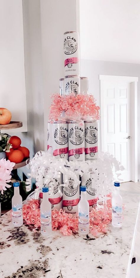 My friends and I tried these 21st birthday ideas and we had so much fun! These ideas are so good and we loved all the 21st birthday decorations. Hangover Party Ideas, Not Cheesy Bachelorette, Birthday Party Drinks For Adults, 30th Birthday And Bachelorette, Bachelorette Decorating Ideas, Homemade Bachelorette Party Decorations, Boa Bachelorette Party, White Claw Birthday Cake, 21 Birthday Nashville Theme