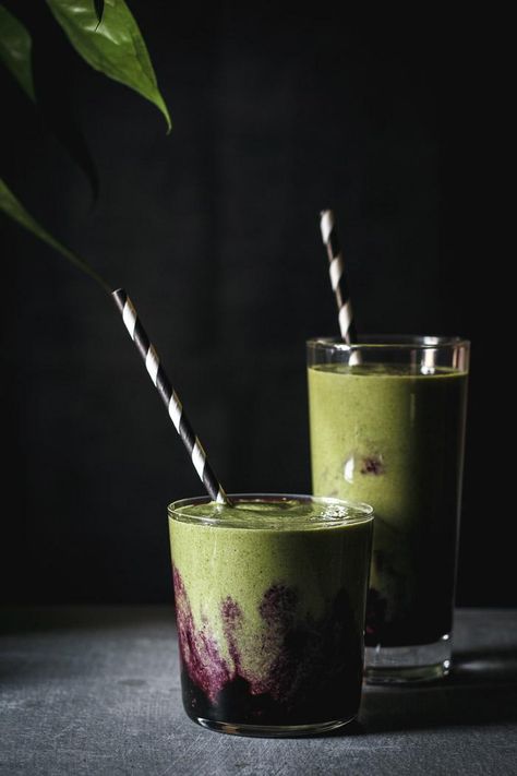 Blueberry Matcha, Smoothie Kale, Vegan Protein Smoothie, Green Tea Smoothie, Kiwi Smoothie, Protein Smoothies, Matcha Smoothie, Protein Smoothie Recipes, Matcha Recipe