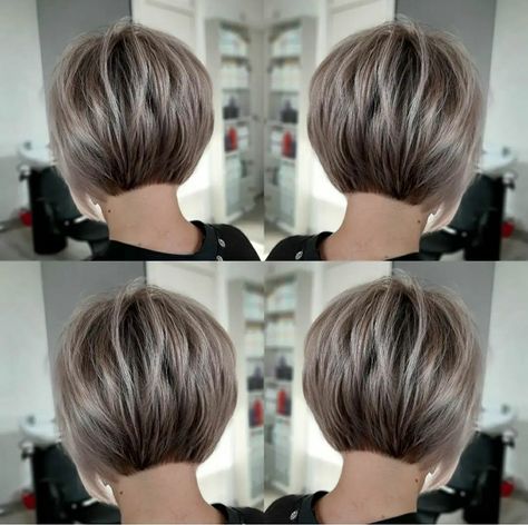 Short Stacked Hair, Stacked Haircuts, Stacked Hair, Amazing Hairstyles, Hairstyles For Girls, Bob Haircut For Fine Hair, Edgy Short Hair, Bob Hairstyles For Fine Hair, Summer Hairstyles For Medium Hair