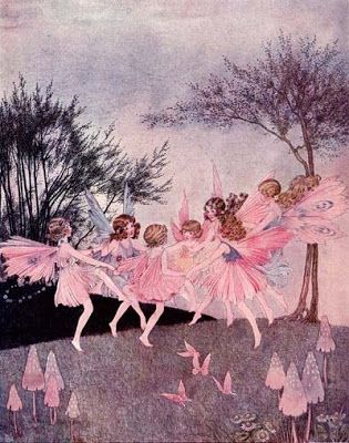 Polkadot Fairies Ida Rentoul Outhwaite, Fairy Circle, Fairies Dancing, Fairy Illustration, Fairy Artwork, Fairy Aesthetic, Vintage Fairies, Antique Illustration, Fairies Elves