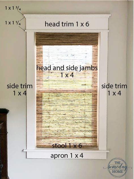 Window Frame Upgrade, Wood Framed Interior Window, Framed Interior Windows, Frame In Windows Diy, Farmhouse Window Casing Ideas, Wood Casing Window, Window Casing Ideas Interior Trim Farmhouse, Shiplap Around Windows With Trim, Thick Trim Around Windows