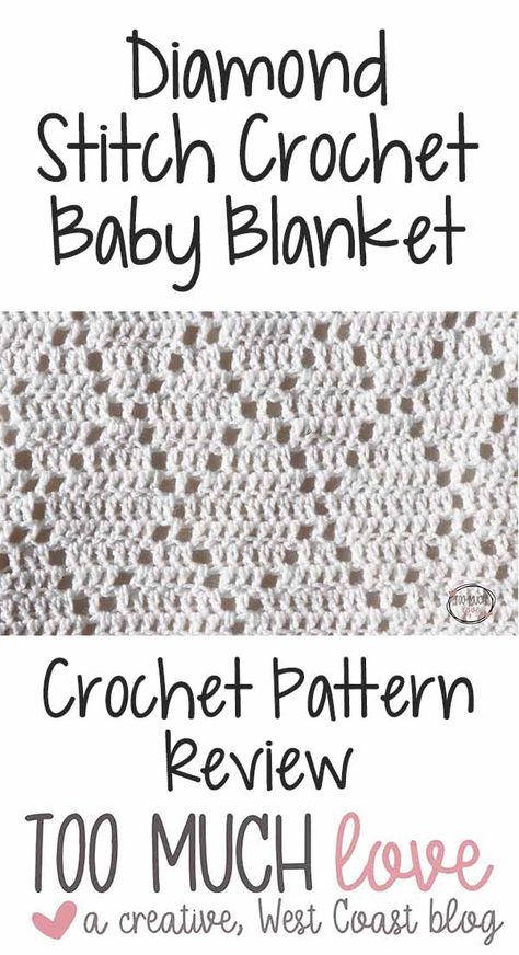 Diamond Stitch Crochet, Crochet Patterns For Baby Blankets, Crochet Patterns For Baby, Crochet Baby Blanket Tutorial, Lace Baby Blanket, Crochet Baby Blanket Pattern, Crochet Baby Blanket Free Pattern, Easy Crochet Blanket