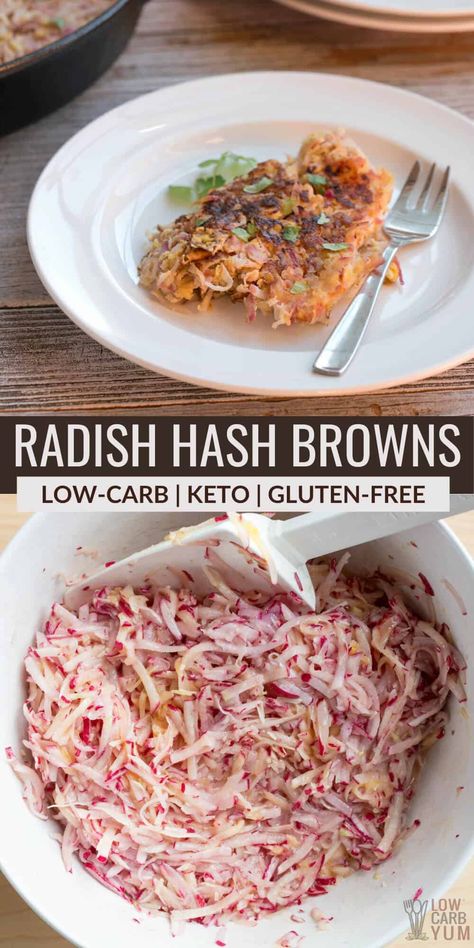 Radish Recipes Healthy, Radish Potatoes Keto, Radish Dinner Recipes, Radish Keto Recipes, Low Carb Radish Recipes, Cooking With Radishes, Radish Recipes Keto, Breakfast Radish Recipes, Recipes Using Radishes