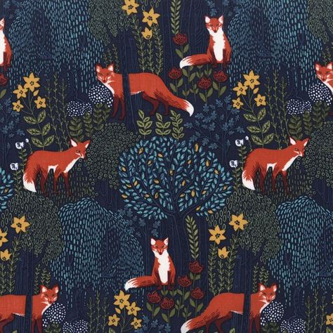 Woodland Baby Quilt, Wood Fox, Woodland Fabric, Fox Fabric, Art Origami, Michael Miller Fabric, Woodland Theme, Into The Woods, Woodland Baby