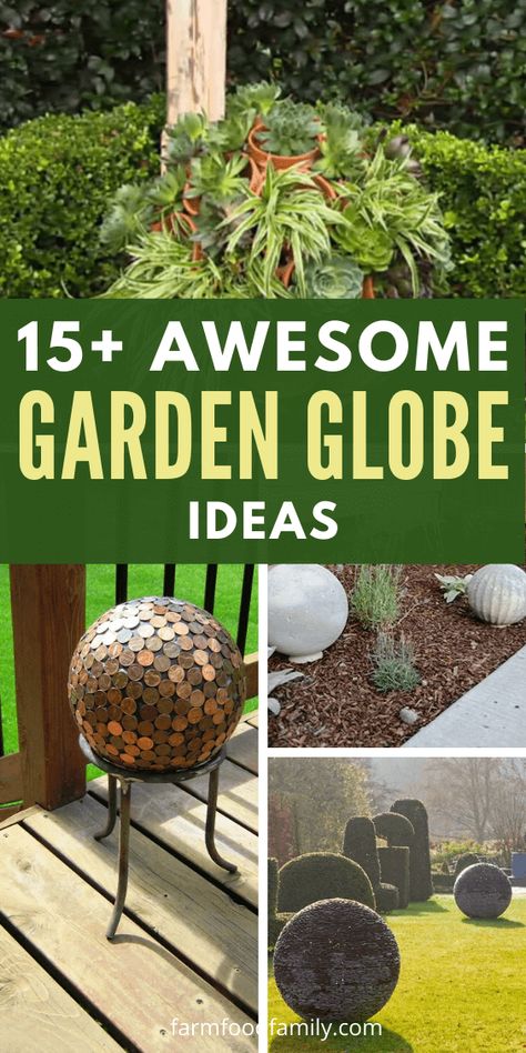 Do gazing balls attract birds? How do you make a mosaic globe garden? These questions that can be answered by awesome diy garden globes in this post. Mosaic Globe, Outdoor Window Decor, Globe Ideas, Gazing Globe, Gazing Balls, Garden Spheres, Garden Globes, Garden Balls, Survival Gardening