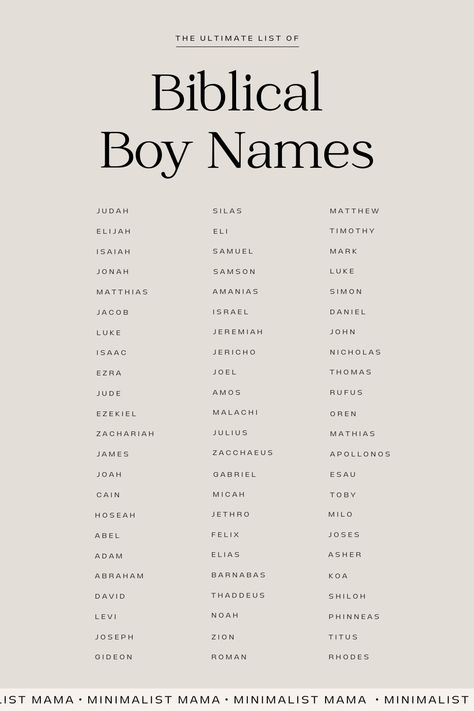 The *ultimate* list of Bible-based baby names for boys (with meaning) in 2023. These Christian baby name ideas are strong, unique and too good to miss. (Save this biblical boy names list for later!) Unique Last Names With Meaning, Names Biblical, Christian Names And Meanings, Babies Names, Name List Trend Tiktok, Names Of Boys, Boy Name Ideas With Meaning, Cute Biblical Names, Christian Instagram Account Names