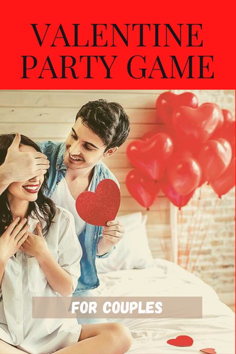 Fun & Romantic Valentine’s Day party games that are great for a couple's night #valentine #party #games #boardgames Couples Game Night Party, Valentine Party Games, Game For Couples, Couples Game Night, Valentine Party Game, Romantic Valentines Day Ideas, Game Night Parties, Couples Ideas, Valentine Party