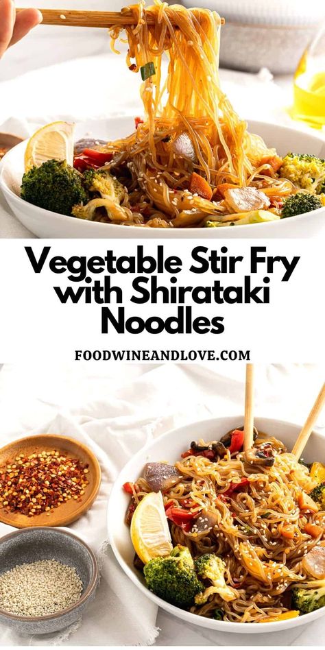 Konjac Noodles Recipes, Shirataki Recipes, Miracle Noodles Recipe, Healthy Noodle Recipes, Keto Stir Fry, Low Carb Noodles, Healthy Stir Fry, Shirataki Noodles, Low Carb Vegetarian Recipes