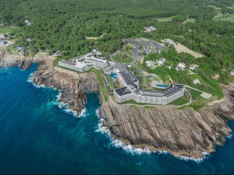 The Cliff House in Ogunquit has been welcoming guests through its doors since 1872. Cliff Houses, Cliff House Maine, Scenic Railroads, Cliff House, Infinity Pool, Luxury Resort, Hotels And Resorts, Ocean View, Outdoor Pool