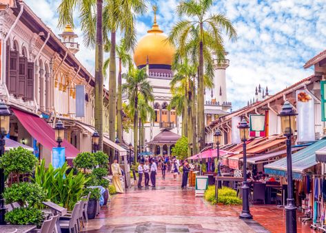 Ultimate Arab Street guide: Where to eat, shop and chill | Honeycombers Cheap Vacation Destinations, Kampong Glam, Singapore Things To Do, Singapore Travel Tips, Singapore Guide, Cheap Places To Visit, Visit Singapore, Indoor Waterfall, Cheap Vacation