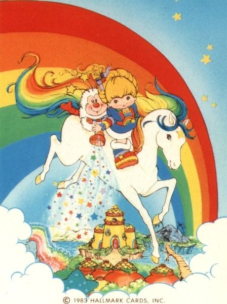 RainbowBrite.net - Picture Gallery | 1980s Rainbow Brite Rainbow Brite, A Rainbow, The Back, Rainbow, Books, White