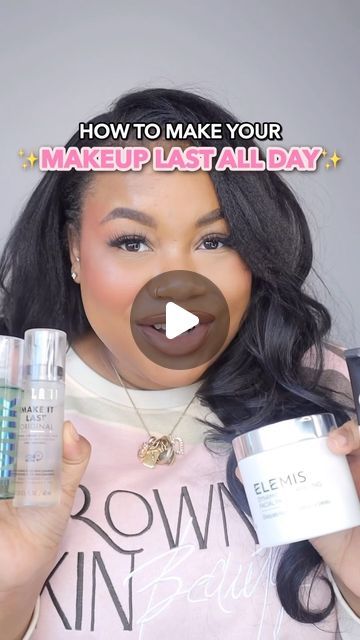 Raven | Daily Makeup Tips ✨ on Instagram: "How to: long-lasting makeup ❤️️ If you want your makeup to last all day, here are a few makeup/beauty tips to help you. The key is skincare! Your makeup will match the same energy as your skincare––invest. Products Mentioned 💕 @elemis - marine cream moisturizer 💕 @elfcosmetics - holy hydration face cream 💕 @drdennisgross - super strength exfoliating pads 💕 @milanicosmetics - make it last setting spray how to make your makeup last all day, how to make your makeup last all day for oily skin, how to make my makeup last all day, how to make my makeup last all day black girl, how to make makeup last 24 hours, 12 hour makeup routine drugstore, oily skin makeup routine drugstore #BeautyMavenRaven" Long Lasting Makeup Tips Oily Skin, How To Make Your Makeup Last All Day, How To Make Makeup Last All Day, Make It Last Setting Spray, Makeup Last All Day, Oily Skin Makeup, Fast Makeup, Exfoliating Pads, Daily Makeup Routine