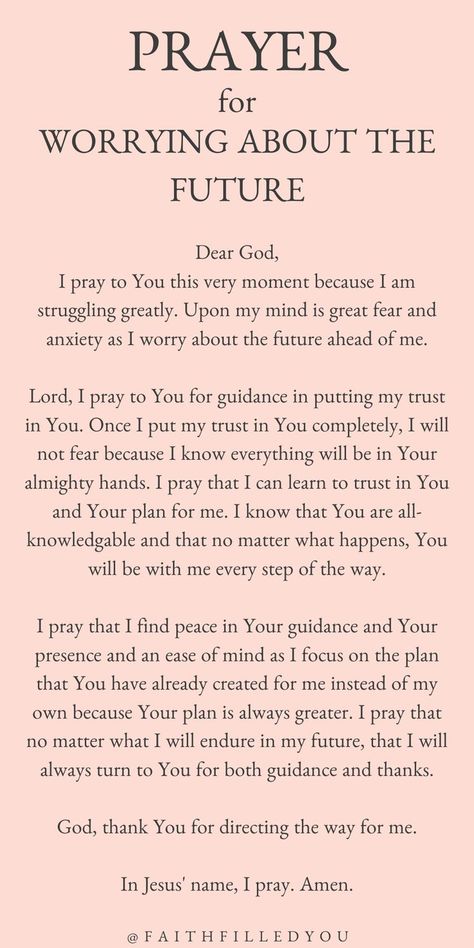 Worried About The Future, Prayer For Worry, Worrying About The Future, Plan For The Future, Prayer For Guidance, Ayat Alkitab, Bible Study Verses, Good Prayers, Bible Motivation