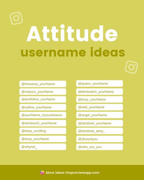 Are you wanting Instagram username ideas with attitude and sass? Make your account stand out with these unique, classy, and stylish Instagram username ideas that have attitude and edge. #instagramtips #instagramstrategy #instagrammarketing #socialmedia #socialmediatips User Name For Private Account, Unquie Instagram Username, Stylish Words In English, Instagram's Username Ideas, Game Names Ideas Cod, 2nd Account Username Ideas, Bio For Instagram Unique Attitude, Sassy Username Ideas, Asthetic User Name Ideas For Insta