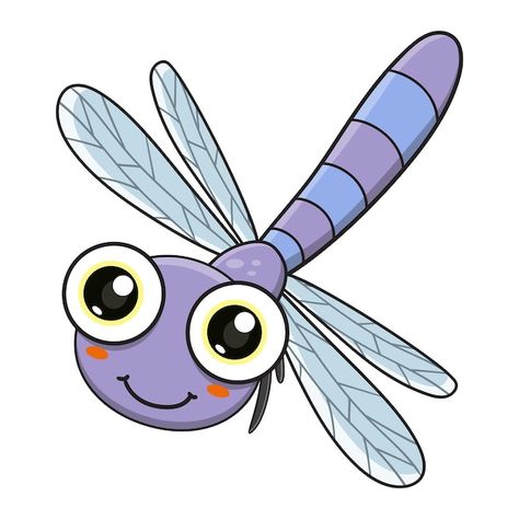 Drawing Dragonfly, Dragonfly Cartoon, Dragonfly Clipart, Cute Dragonfly, Dragonfly Illustration, Dragonfly Drawing, Lady Bugs, Dragon Fly, Color Paper