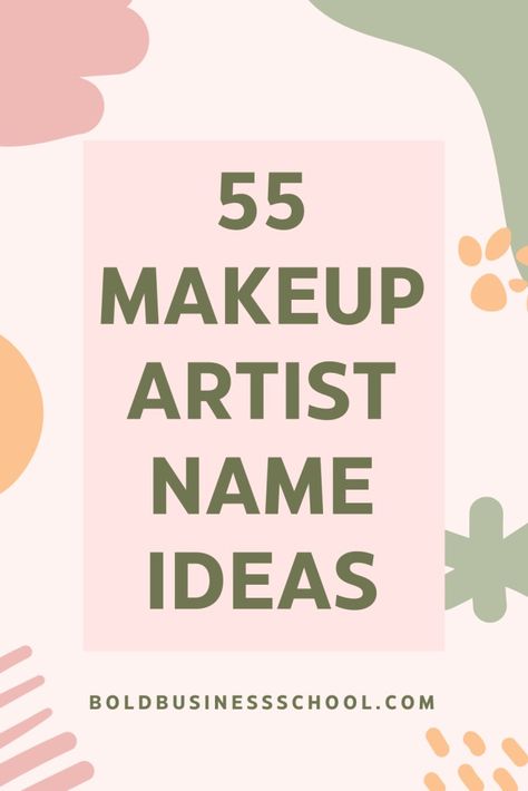 Here's a list of 55 makeup artist name ideas for your brand to choose from, and tips on how to pick the right makeup artist name: Name For Makeup Business, Makeup Account Names Ideas For Instagram, Makeup Youtube Channel Name Ideas, Makeup Brands Names, Mua Names Ideas, Makeup Studio Names Ideas Unique, Makeup Usernames Ideas, Hair And Makeup Business Names, Instagram Username Ideas For Makeup Artist