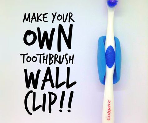 Toothbrush Wall Holder - Using Oogoo! Diy Toothbrush Holder Wall, Tooth Brush Holder Ideas, Toothbrush Holder Ideas, Diy Toothbrush Holder, Toothbrush Head Holder, Diy Brush Holder, Diy Toothbrush, Toothbrush Organizer, Disposable Bowls