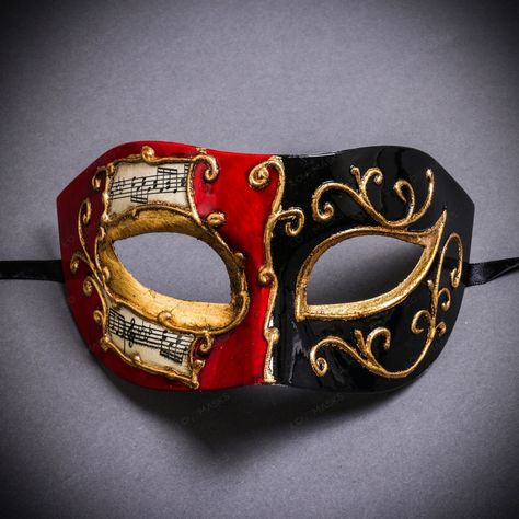 100% Brand New, High Quality Made From High Quality Paper Molding, Resin Approximate 4" Tall And 8" Wide Unisex Mask Fit Fit Both Men And Women Adult Comes With Ribbons On 2 Sides To Wear And Keep The Mask In Place On Your Face Usm-M3157-Rdbk Half Face Masquerade Mask, Venetian Masks Art, Masquarade Mask, Red Masquerade Mask, Venetian Ball, Masquerade Ball Masks, Mardi Gras Masquerade, Costume Masquerade, Mens Masquerade Mask