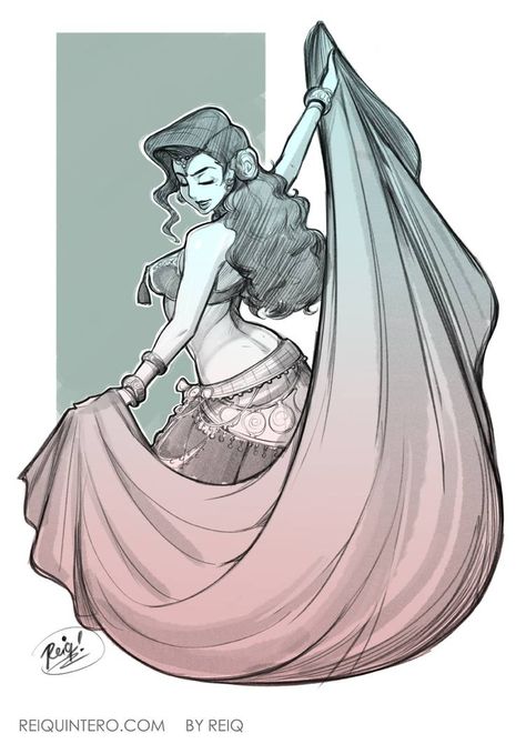 Dance Tattoo, Dancer Drawing, Bd Art, Dancer Pose, Dancing Drawings, Dancers Art, Belly Dancer, Dance Art, Belly Dancers