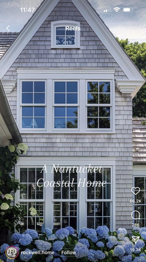 Nantucket House Exterior, Nantucket House, Nantucket Style Homes, Tiny House Village, Nantucket Style, Shingle Style Homes, Hampton House, Harbor House, Dream Beach Houses