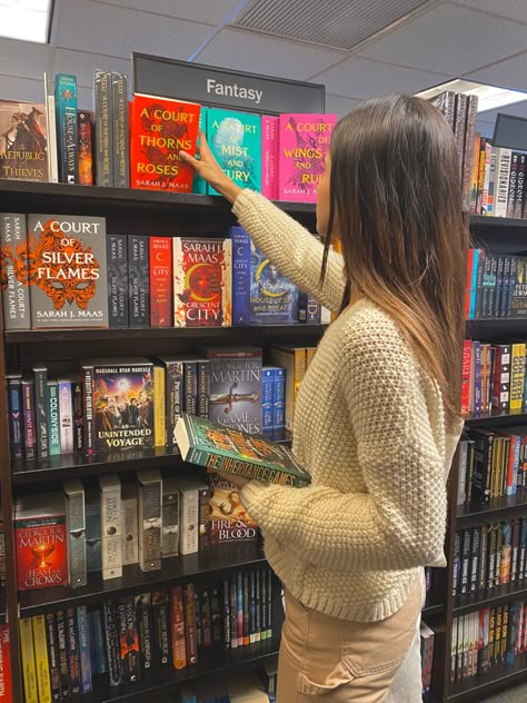 ACOTAR SERIES - Barnes and Noble New York aesthetic Acotar Reading Aesthetic, Tamlin Aesthetic, Acotar Series Aesthetic, Reading Acotar Aesthetic, Acotar Books Aesthetic, Acotar Tamlin, Book Nerd Aesthetic, Acotar Series Books Aesthetic, Bookstore Pictures Aesthetic