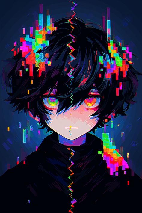 #rococo #pixelart #lofi #90s #aesthetic #anime #animeart #spaces #aiart #midjourney #midjourneyart #relaxing #pfp #profilepictures Space Anime Pfp, Error Glitch, Bright Colors Art, Palette Art, Quality Logo, 90s Aesthetic, Glitch Art, Art Wallpaper Iphone, Cute Anime Profile Pictures