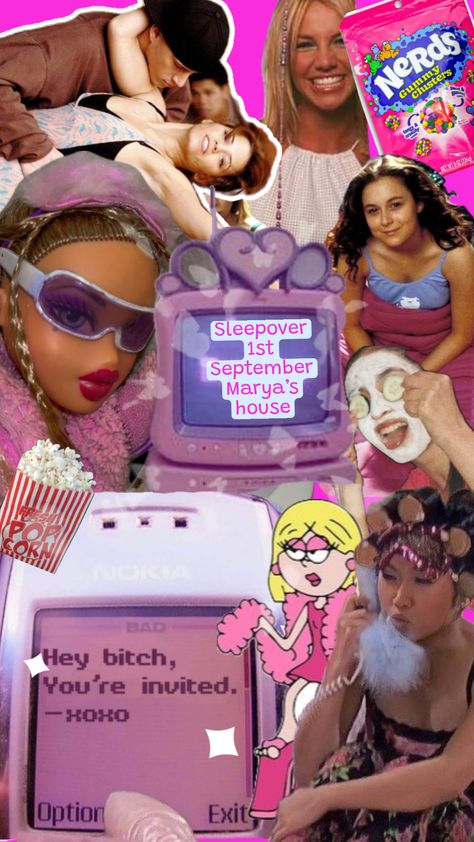 Y2K sleepover party Y2k Sleepover, Sleepover Party, Slumber Party, Slumber Parties, Youre Invited, 21st Birthday, Birthday