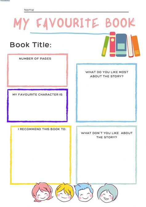 My favourite book interactive worksheet Parts Of A Book Activities, My Favorite Book Worksheet, Parts Of The Book Worksheet Grade 2, Book Worksheet, Elementary School Bulletin Boards, Character Worksheets, Parts Of A Book, Review Template, Book Review Template