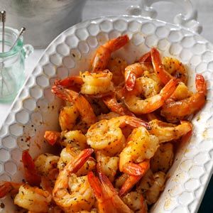 Party Shrimp Recipe from Taste of Home -- shared by Kendra Doss of Colorado Springs, Colorado Party Shrimp, Cooked Shrimp, Shrimp Appetizers, Culture Food, Shrimp Dishes, Shrimp Recipe, Thanksgiving Appetizers, Linguine, Fish Dishes