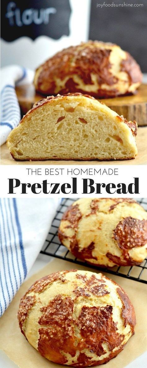 The very best Homemade Pretzel Bread Recipe! You will win hearts by making this recipe. Say goodbye store-bought pretzel bread forever! Pretzel Bread Recipe, Homemade Pretzel, Bread Recipe Video, Pretzel Bread, Pan Relleno, Homemade Pretzels, Yeast Bread, Bread Machine Recipes, Easy Bread Recipes