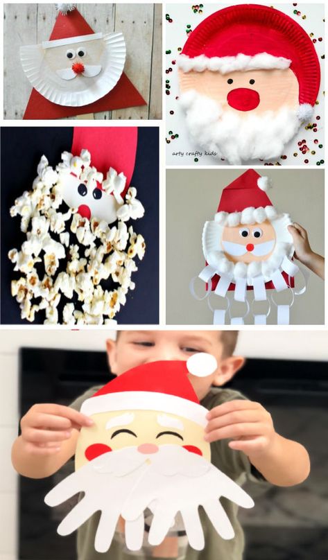 Santa Claus Manualidades, Santa Crafts For Kids, Santa Activities, Senior Infants, Passive Programming, Santa Claus Crafts, Season Decorations, Christmas Crafts For Toddlers, Santa Crafts