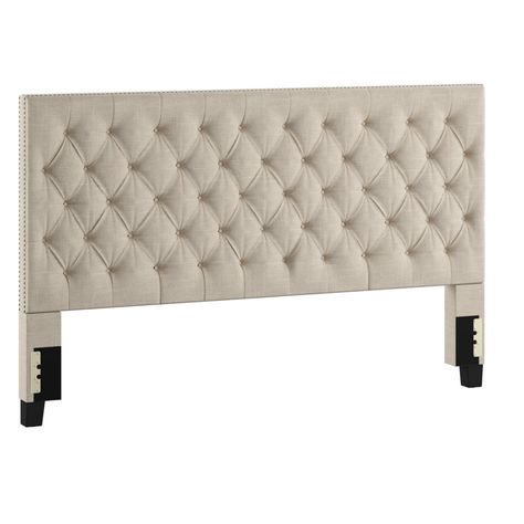 Chesterfield Headboard, Nailhead Headboard, Tufted Upholstered Headboard, Peaceful Night, Modern Platform Bed, Padded Headboard, Wood Headboard, Upholstered Panels, Panel Headboard