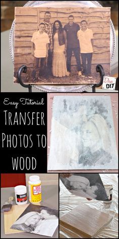 Have you ever wanted to transfer photos to wood? Does it look intimidating? Just follow these easy steps for the perfect results! Photo Transfer To Wood, Hantverk Diy, Wood Transfer, Diy Christmas Gifts For Family, Diy Gifts For Mom, Creative Diy Gifts, Photo Transfer, Wood Working Gifts, Navidad Diy