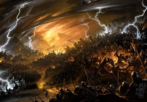 Destruction Fantasy Art, Raymond Swanland, Magic Battle, Mtg Art, Fantasy Battle, My Fantasy World, Fantasy Story, Fantasy Setting, Fantasy Places