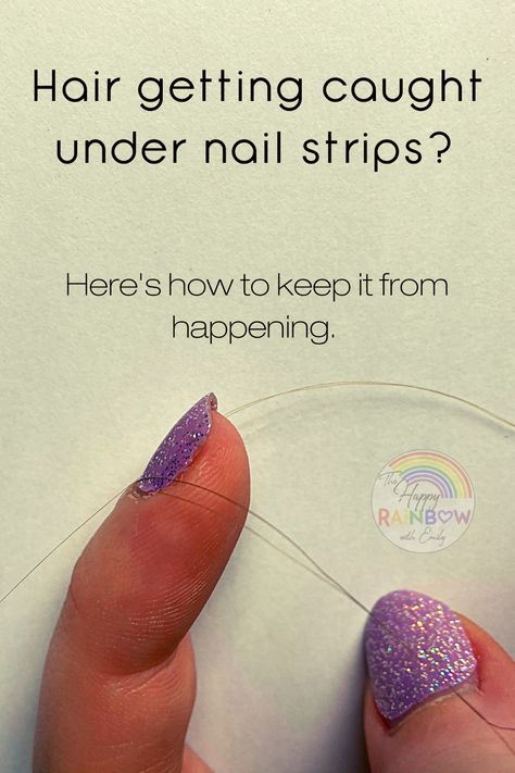 Prevent hair from getting caught under nail polish strips Nail Wrap Ideas, Color Street Hacks, Color Street Nail Ideas, Dashing Diva Gel Strips Ideas, Semi Cured Gel Nail Strips, Colorstreet Mixed Mani Ideas, Nail Storage Ideas, Nail Wraps Best, Color Street Nails Combos