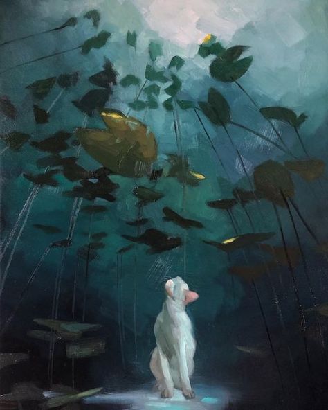 Jennifer Gennari on Instagram: ""Through her wonder, a voice was heard" -Lily Kitten #lilykitten #storytelling #inthedepths #wonder #allaprima #allaprimapainting #creativeuprising #lilypads #siamesekitten #kittensofinstagram #underwater #upordown" Jennifer Gennari, Poster Color Painting, Oil Painting Lessons, Art Nouveau Pattern, Canvas Art Projects, Art Journal Cover, Cute Canvas, Textured Canvas Art, Canvas Projects