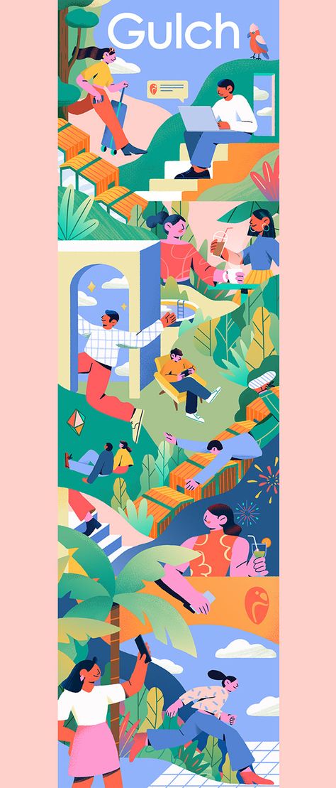 Flat Graphic Illustration, Team Illustration Design, Fundraising Illustration, Flat Illustration Poster, Illustration Styles Inspiration, Languages Illustration, Timeline Illustration, Surprise Illustration, Wellness Illustration