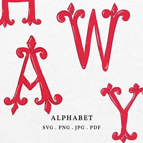 Hand Lettered Gifts, W Font, Monogram Ornaments, Hand Drawn Alphabet, Free Monogram Fonts, Alphabet Monogram, Crest Monogram, Monogram Painting, Monogram Ideas