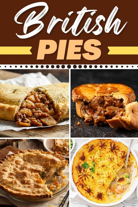 British Pub Pies, English Pork Pie, Curry Meat Pie, British Crockpot Recipes, British Chicken Pie, British Hand Pies, British Pie Recipes, British Meat Pie Recipe, British Recipes Traditional